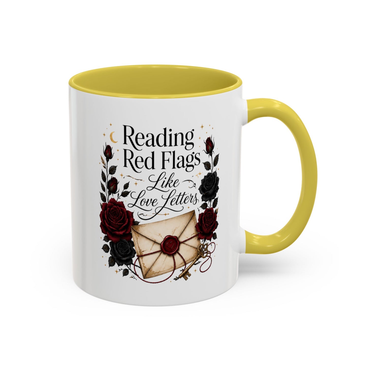 Reading Red Flags Like Love Letters Mug