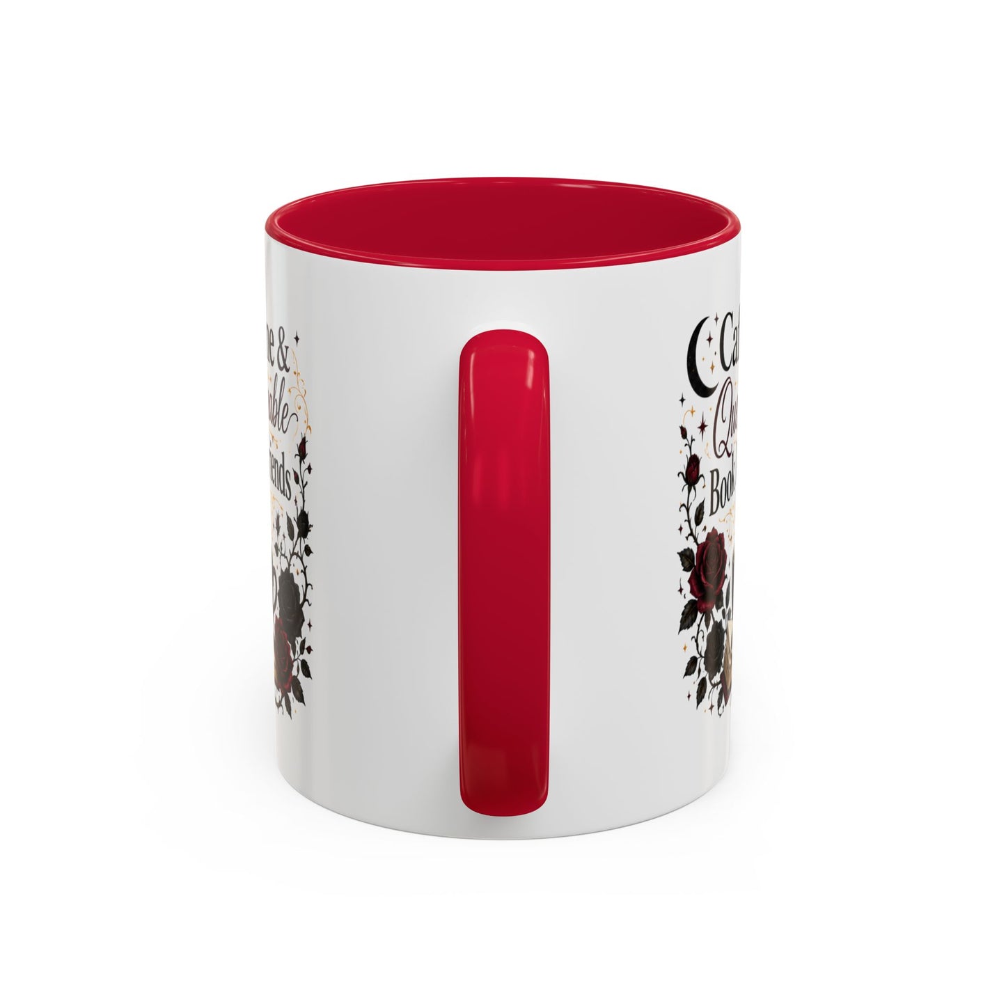 Caffeine & Questionable Book Boyfriends Coffee Mug — 11oz/15oz Novelty Booklover Gift