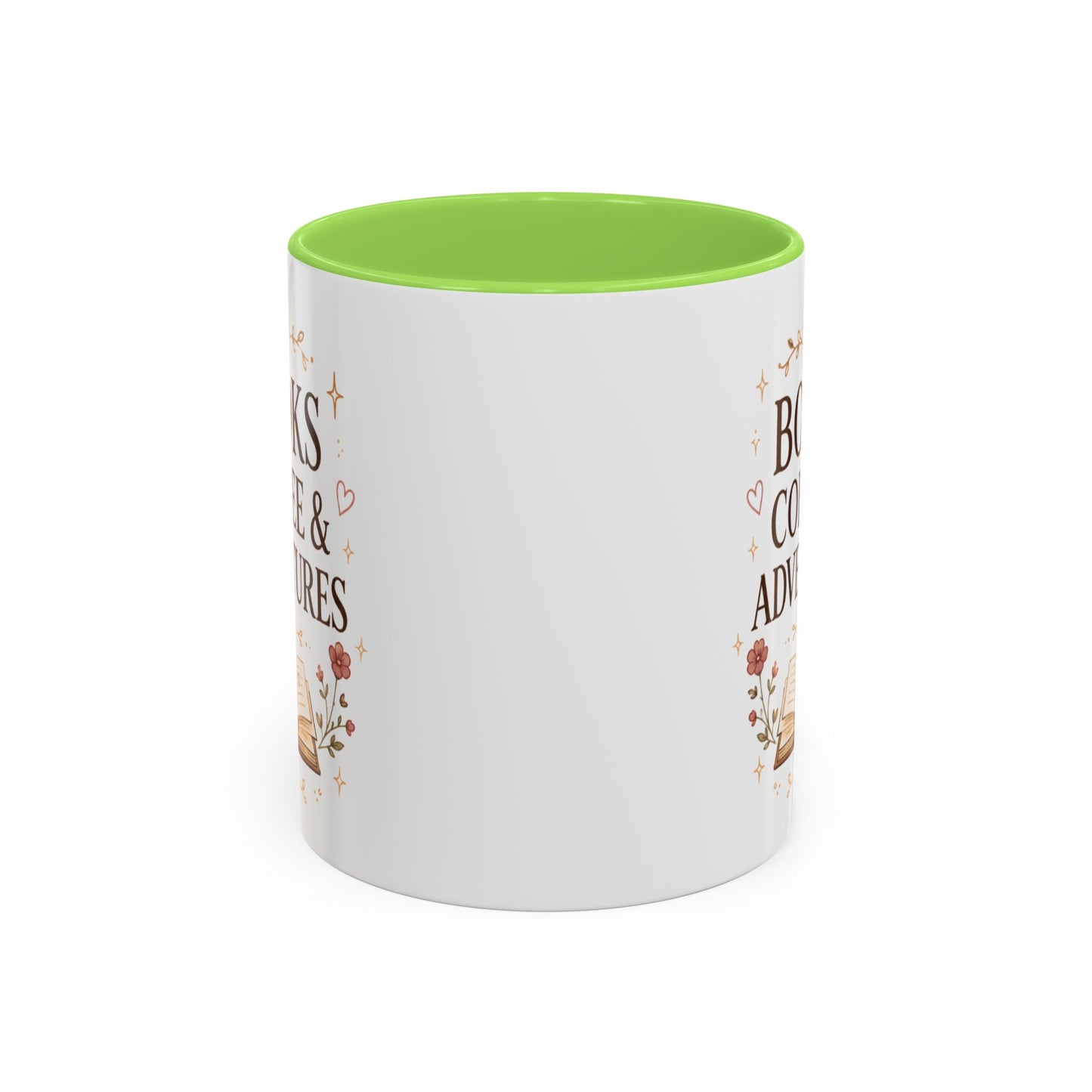 Books, Coffee & Adventures Mug — Cozy Reading Gift (11oz/15oz)