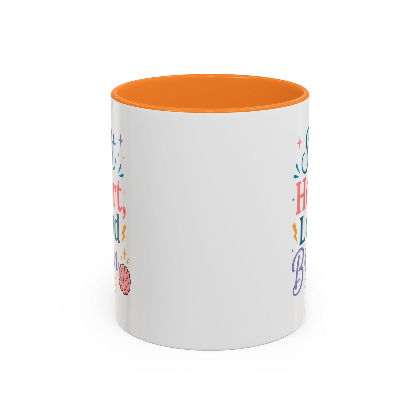Soft Heart Loud Brain Coffee Mug — Colorful 11oz & 15oz Ceramic Mug