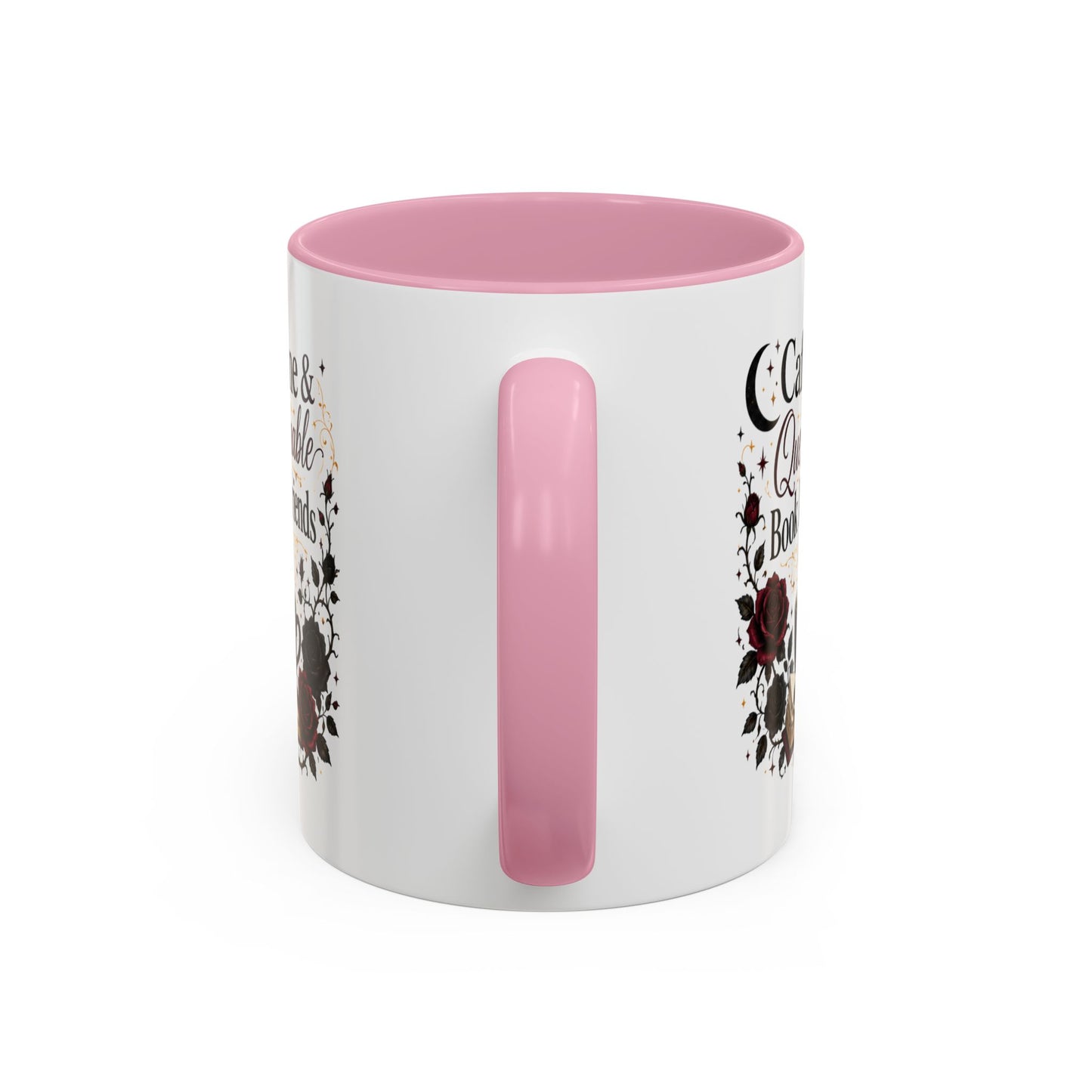 Caffeine & Questionable Book Boyfriends Coffee Mug — 11oz/15oz Novelty Booklover Gift