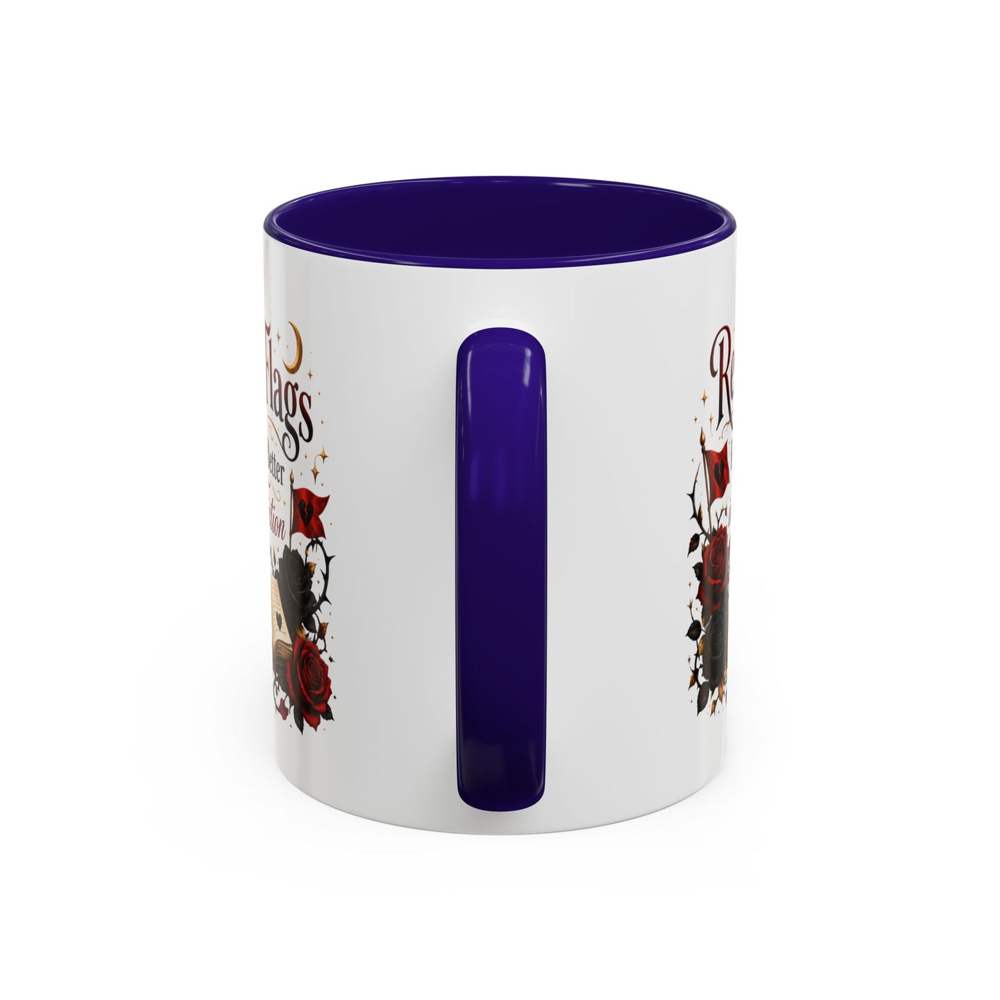 Book Lover Mug — "Red Flags Read Better in Fiction" Ceramic Coffee Cup (11oz/15oz)
