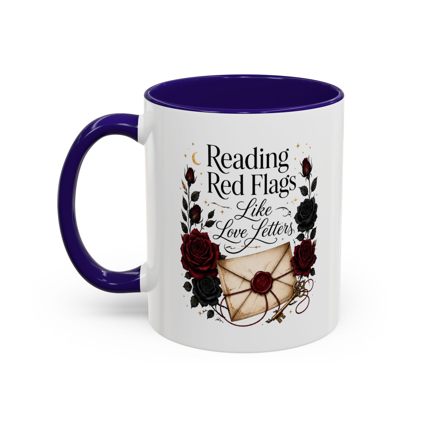 Reading Red Flags Like Love Letters Mug