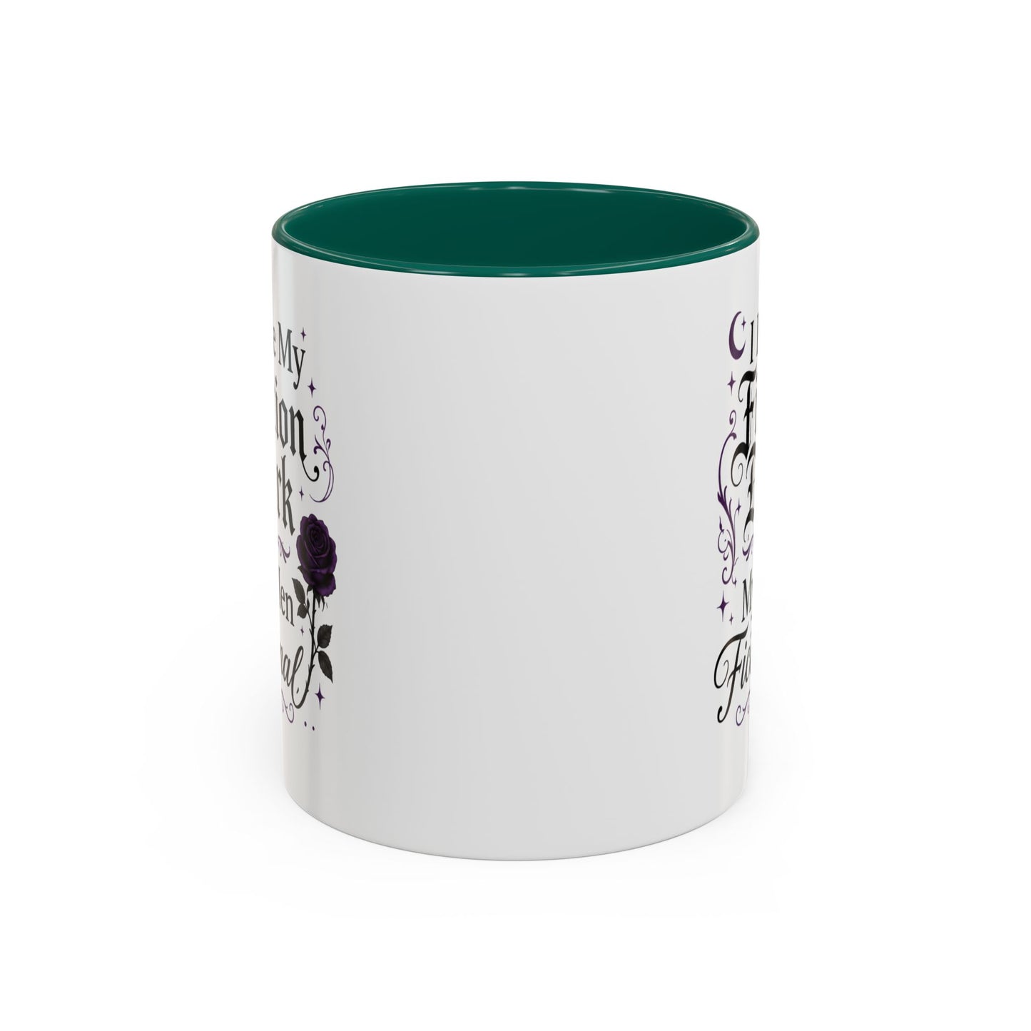 Fiction Dark Coffee Mug — "I Like My Fiction Dark & My Men Fictional" (11oz/15oz)