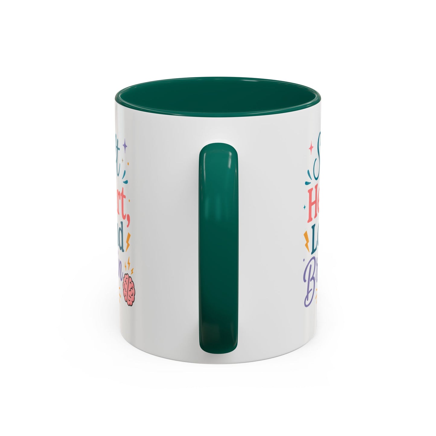 Soft Heart Loud Brain Coffee Mug — Colorful 11oz & 15oz Ceramic Mug