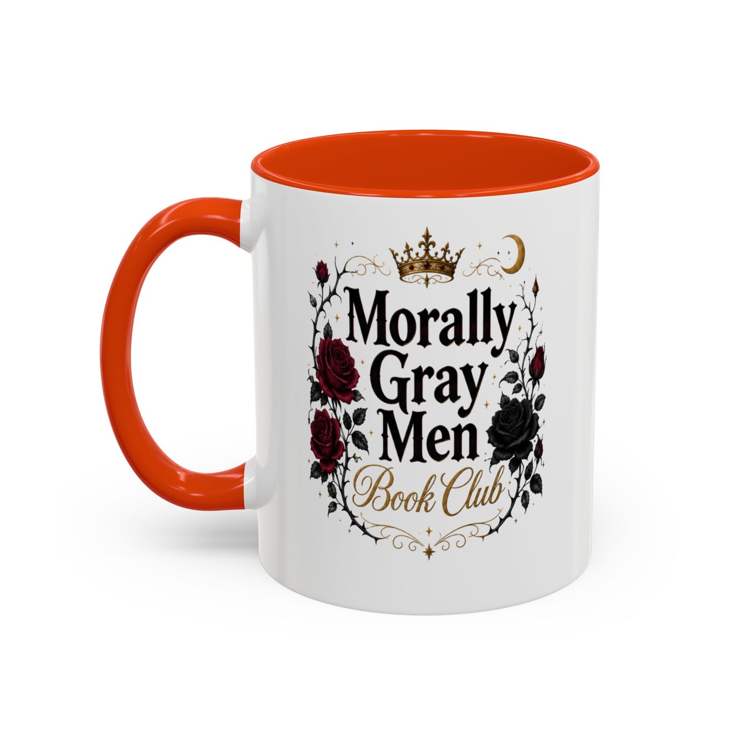 Morally Gray Men Book Club Mug — 11oz & 15oz Floral Gothic Coffee Cup