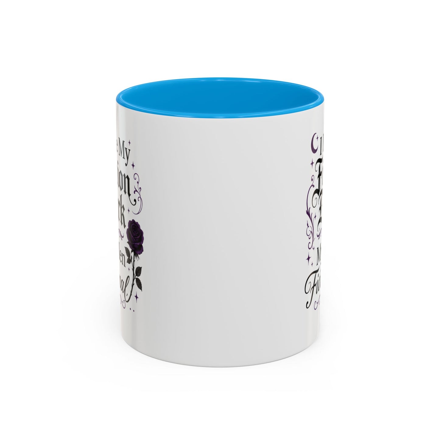 Fiction Dark Coffee Mug — "I Like My Fiction Dark & My Men Fictional" (11oz/15oz)