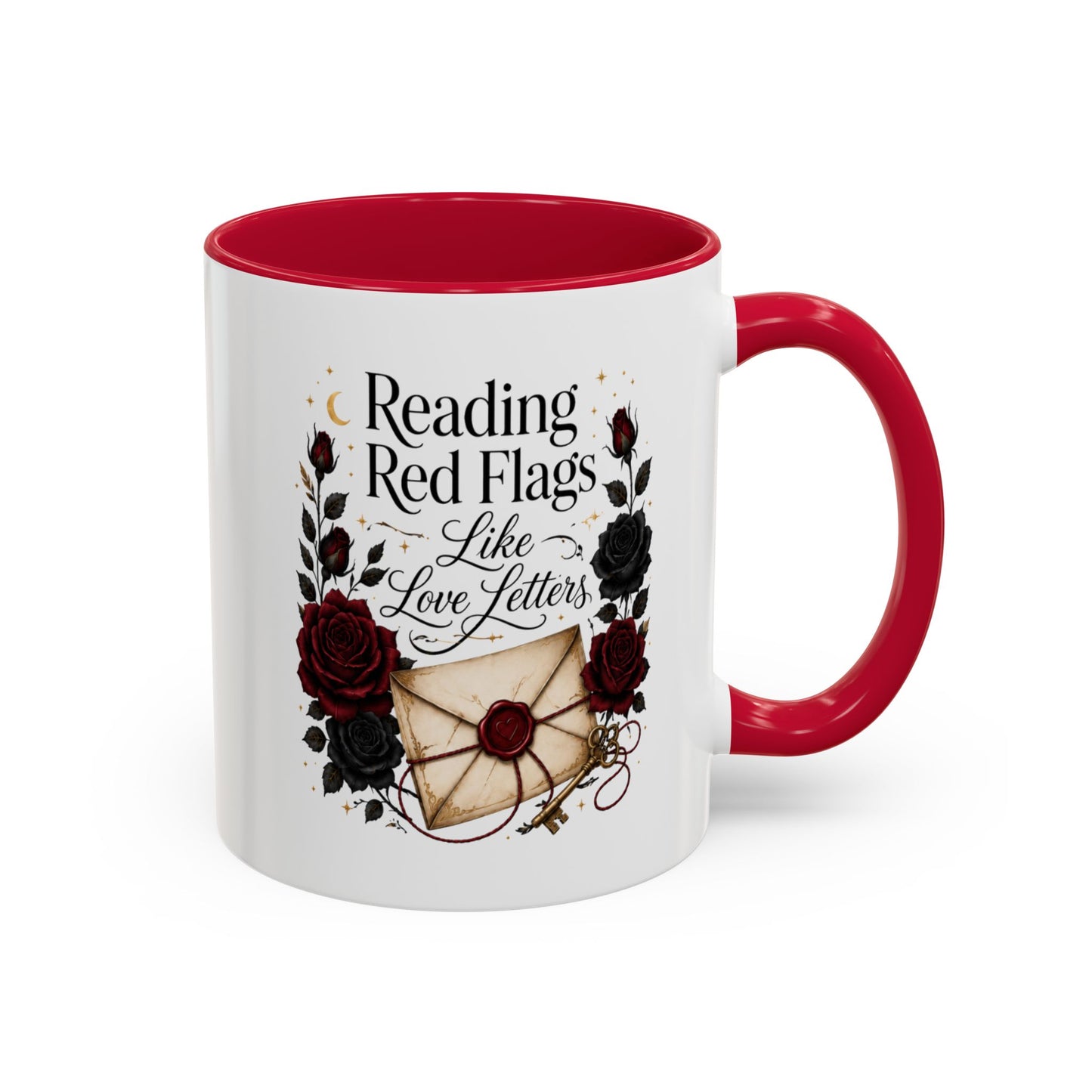 Reading Red Flags Like Love Letters Mug