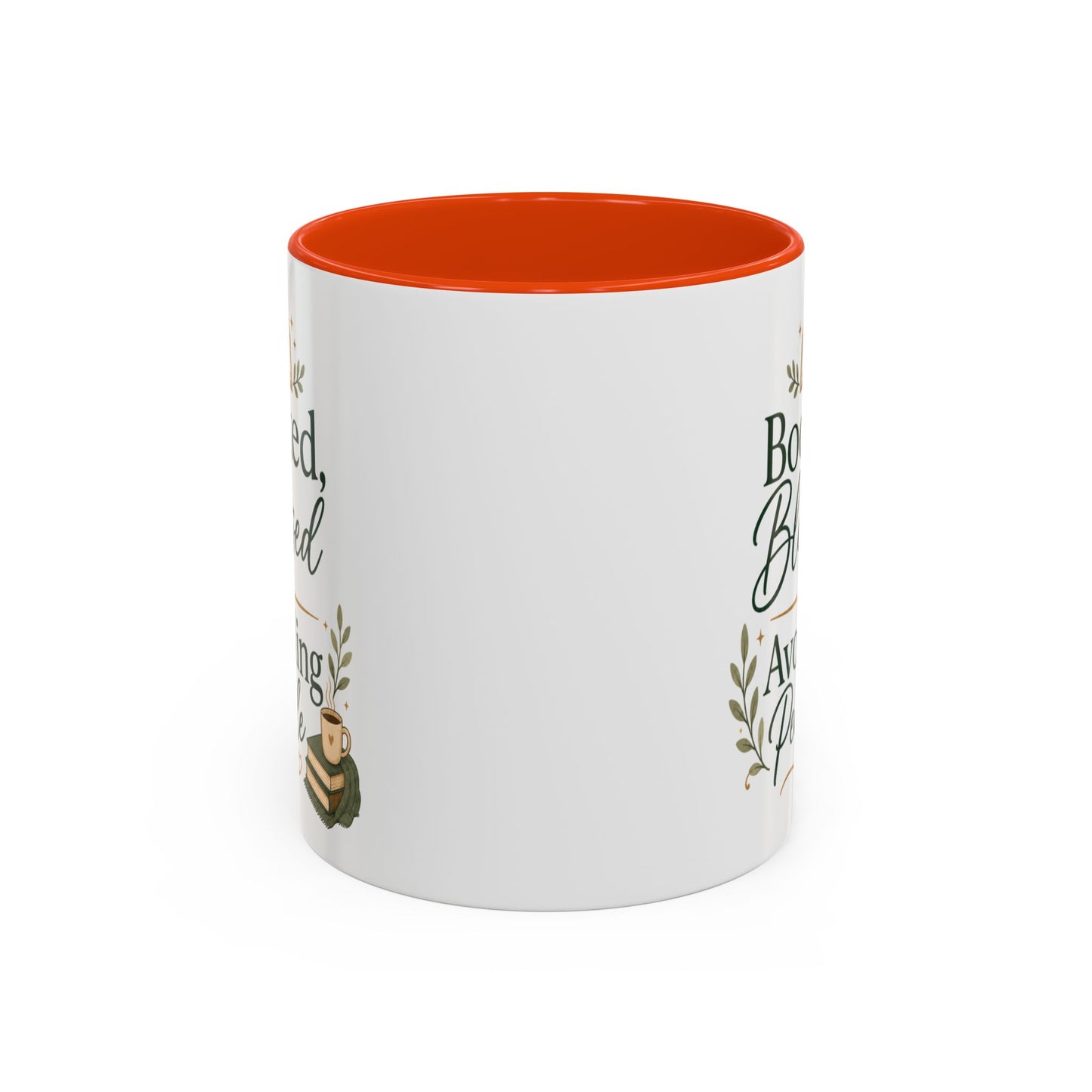 Booked, Blessed & Avoiding People Mug — Book Lover Coffee Cup (11oz/15oz)