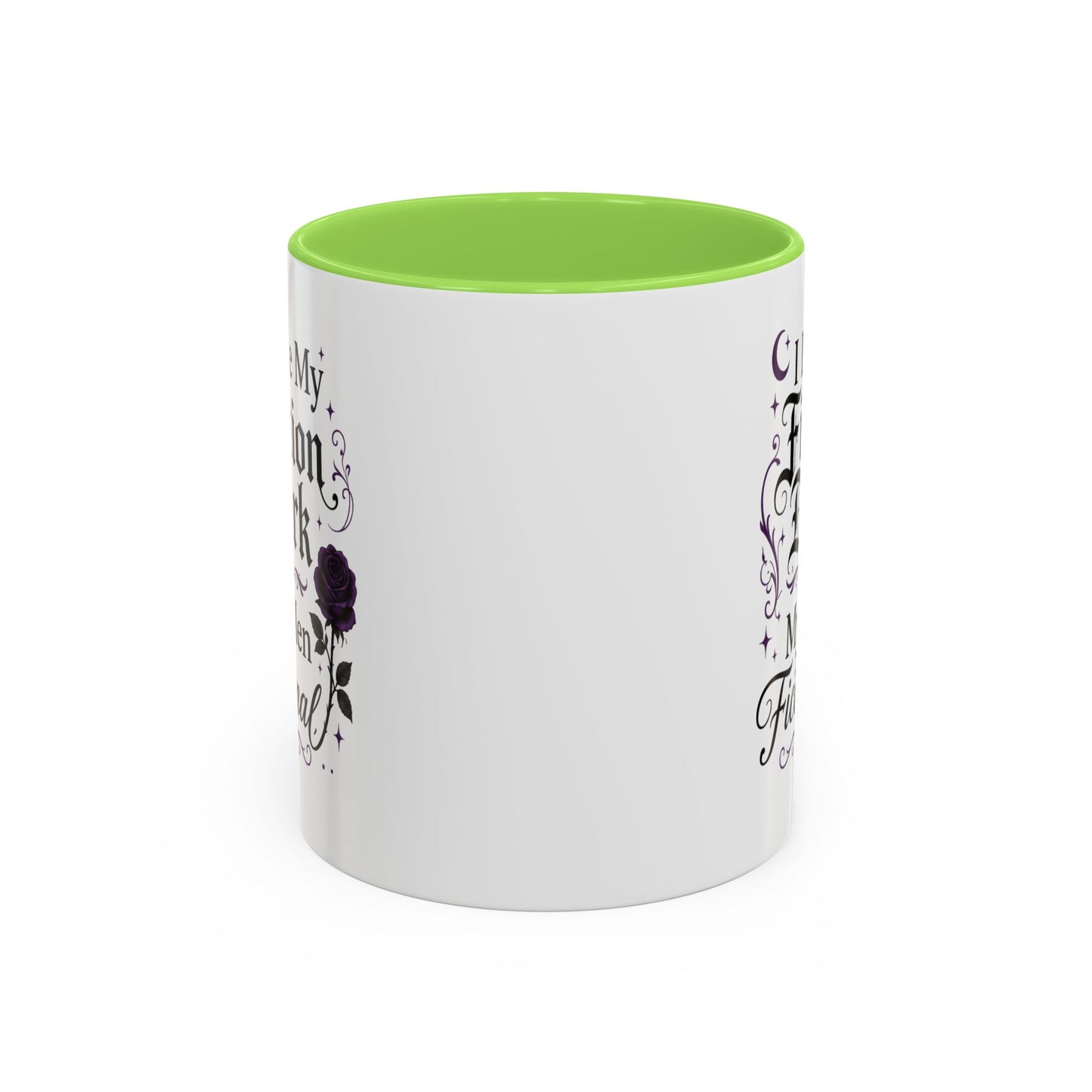 Fiction Dark Coffee Mug — "I Like My Fiction Dark & My Men Fictional" (11oz/15oz)