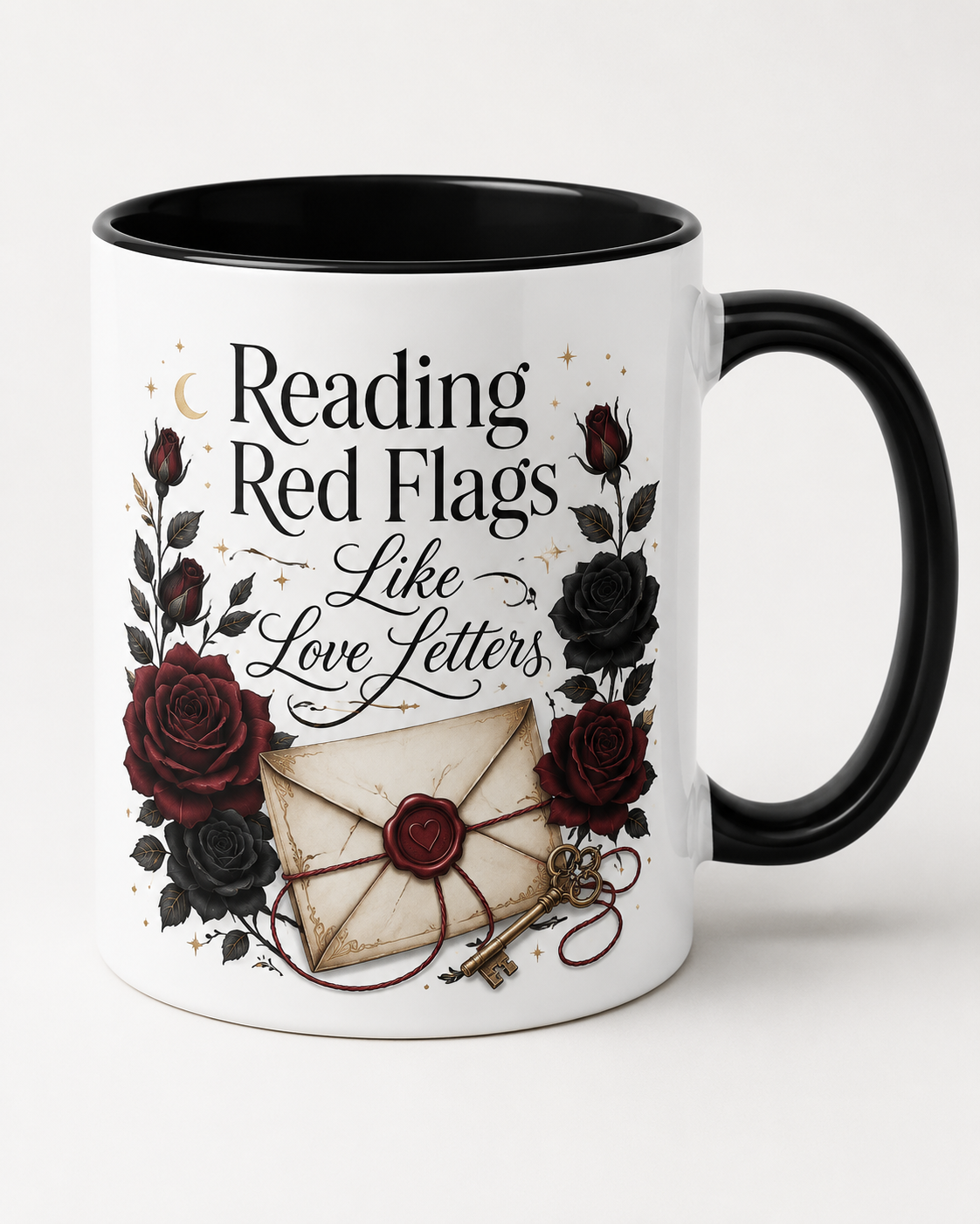 Reading Red Flags Like Love Letters Mug