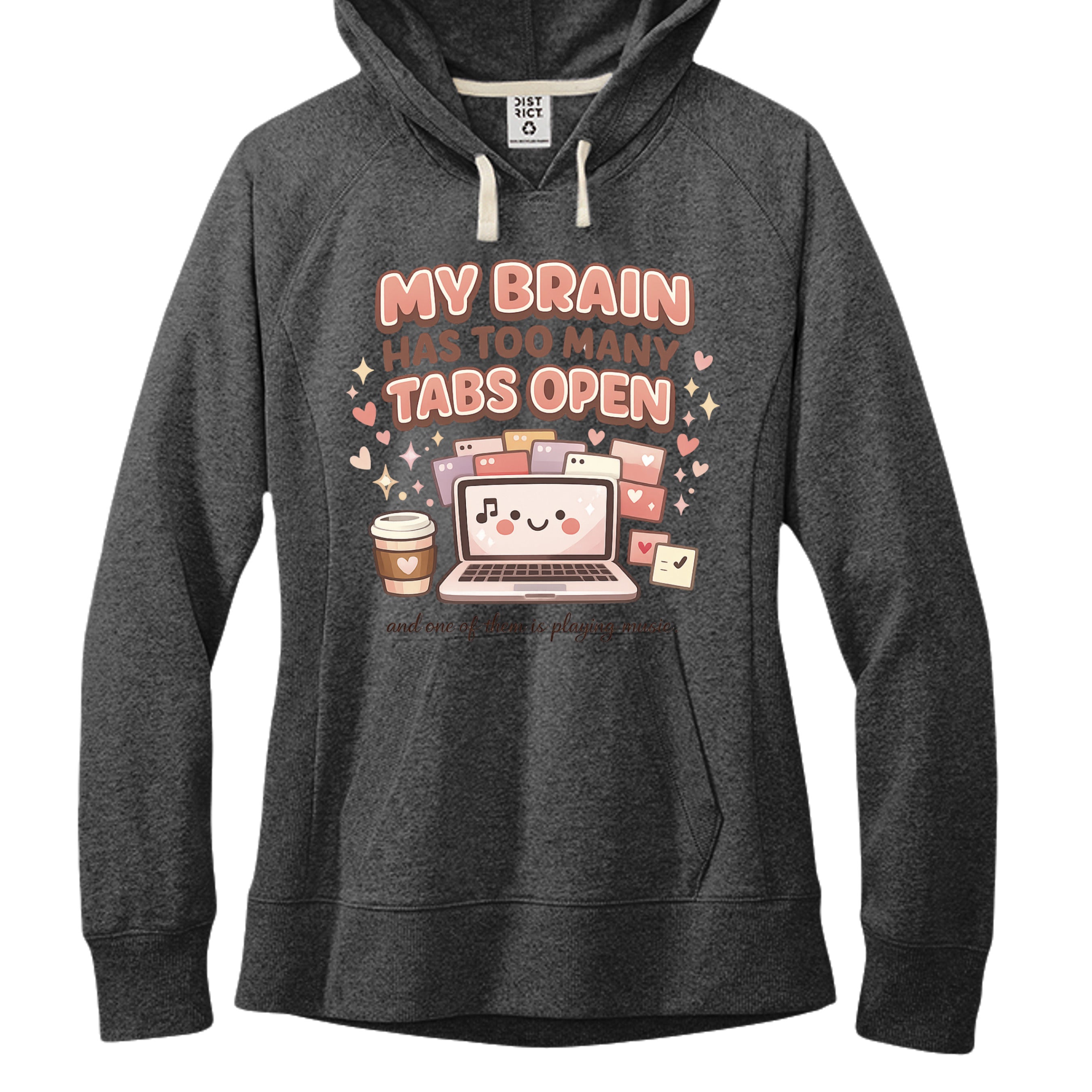 Charcoal Heather - DT8101 - FRONT